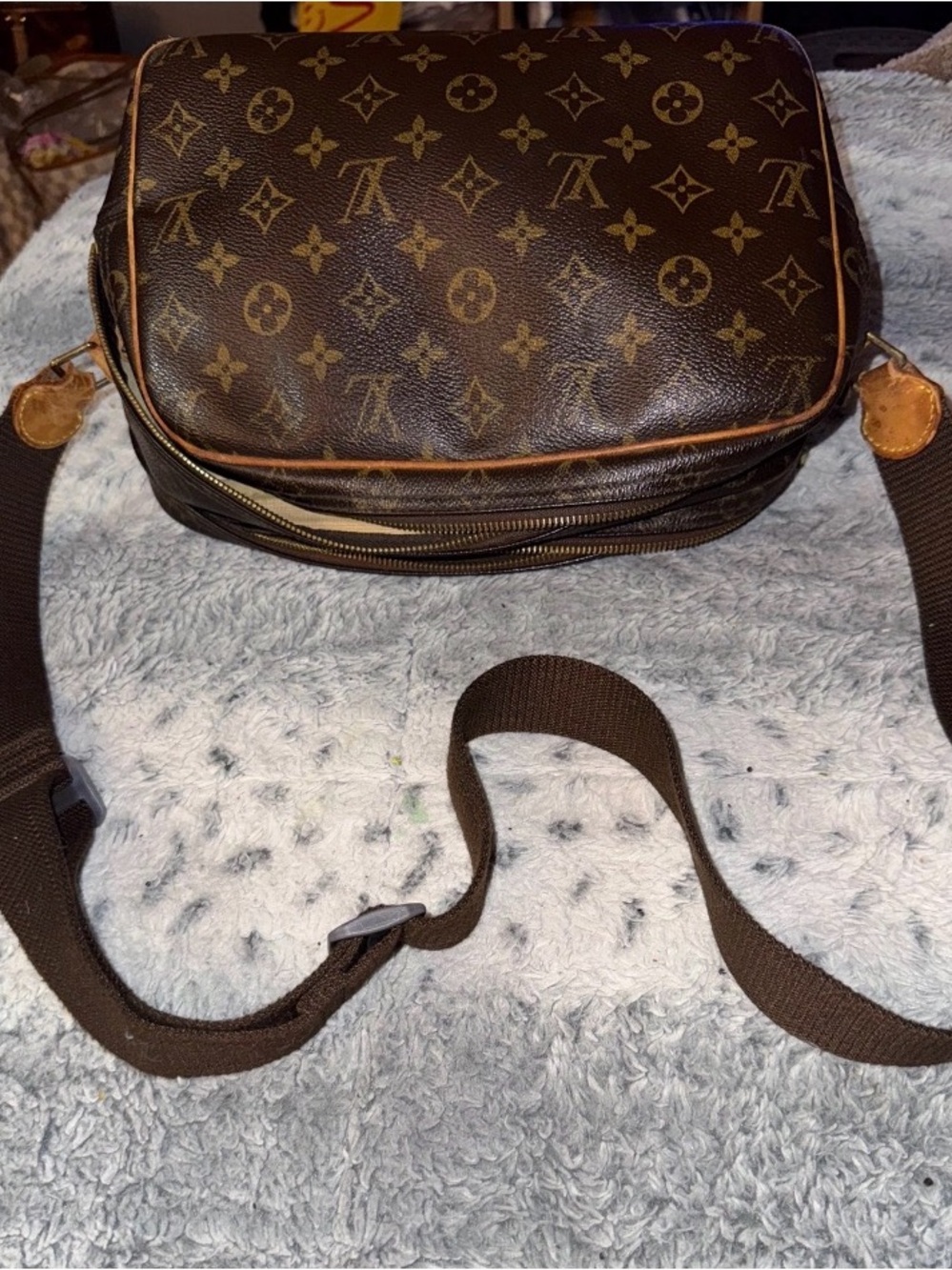 Louis Vuitton Monogram Canvas Messenger Bag in Brown and Tan - Picture 10 of 15